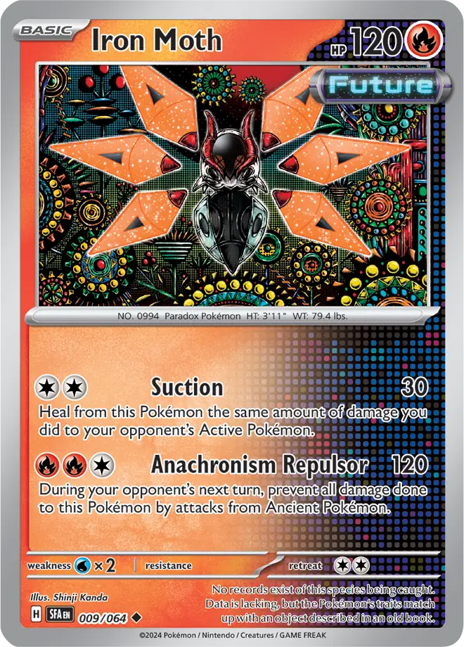 009/064 Iron Moth Shrouded Fable Pokémon Card