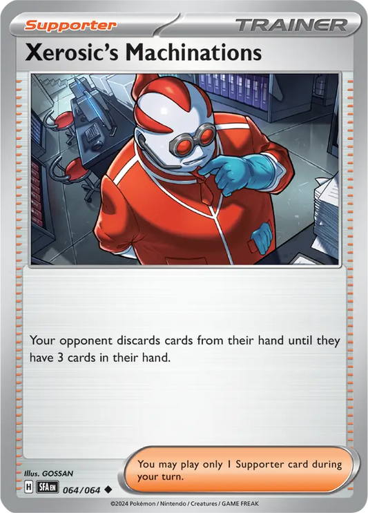064/064 Xerosic's Machinations Shrouded Fable Pokémon Card