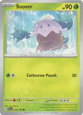 010/193 Snover Paldea Evolved Pokémon Card