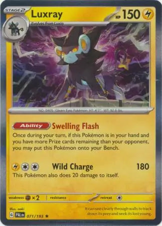 071/193 Luxray Paldea Evolved Pokémon Card
