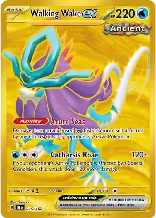 215/162 Walking Wake ex Scarlet & Violet Temporal Forces Pokémon Card