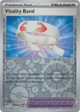 197/198 Vitality Band Reverse Holo Scarlet & Violet Base Set Pokémon Card
