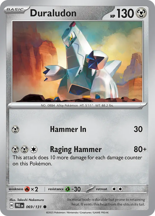 069/131 Duraludon Prismatic Evolutions Pokémon Card