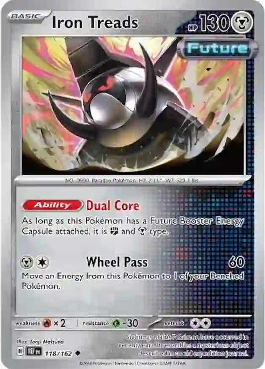 118/162 Iron Treads Scarlet & Violet Temporal Forces Pokémon Card