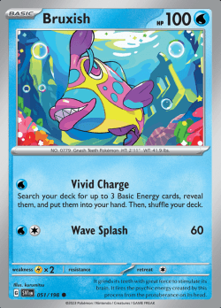 051/198 Bruxish Scarlet & Violet Base Set Pokémon Card