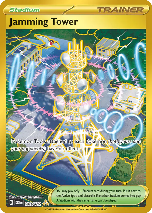 243/182 Jamming Tower Destined Rivals Pokémon Card