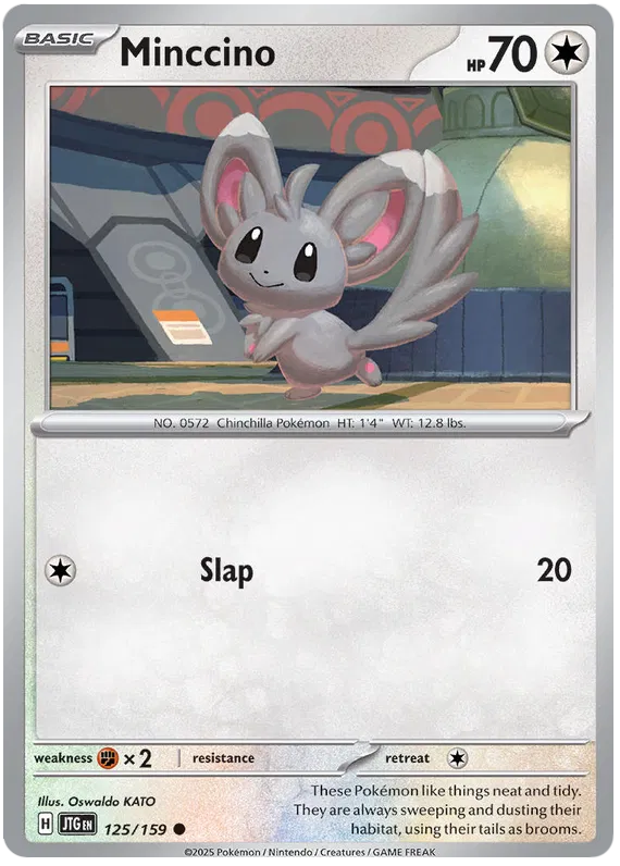 125/159 Minccino Journey Together Pokémon Card