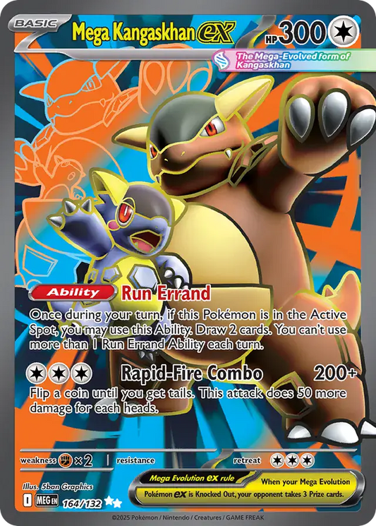 164/132 Mega Kangaskhan ex Mega Evolution Pokémon Card