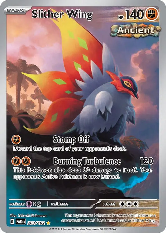 203/182 Slither Wing Paradox Rift Pokémon Card