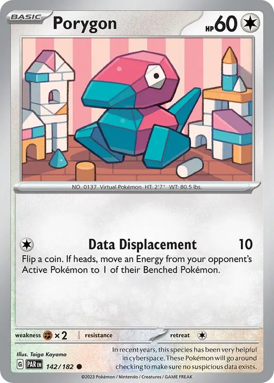 142/182 Porygon Paradox Rift Pokémon Card
