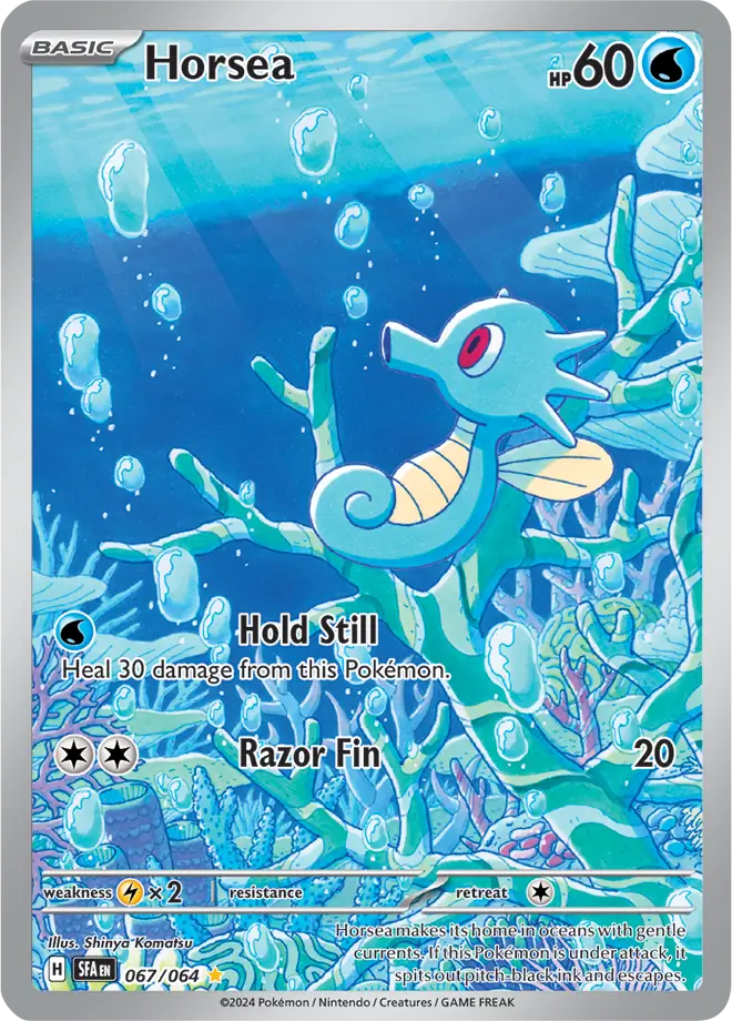 067/064 Horsea Shrouded Fable Pokémon Card