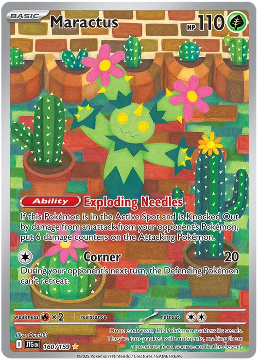 160/159 Maractus Journey Together Pokémon Card