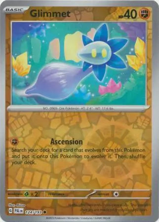 124/193 Glimmet Reverse Holo Paldea Evolved Pokémon Card