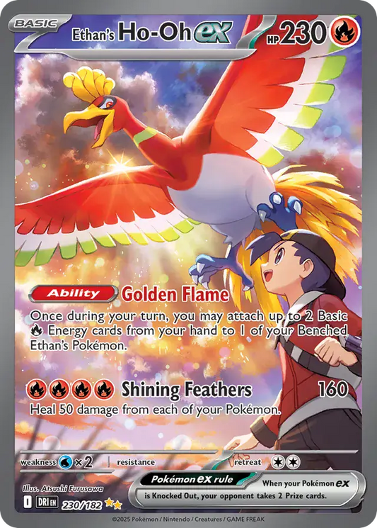 230/182 Ethan's Ho-Oh Destined Rivals Pokémon Card
