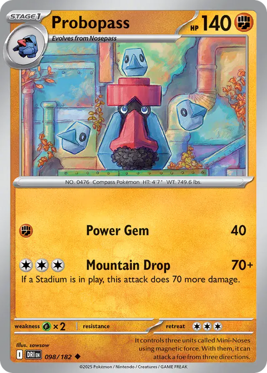 098/182 Probopass Destined Rivals Pokémon Card