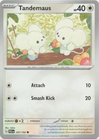 167/193 Tandemaus Paldea Evolved Pokémon Card