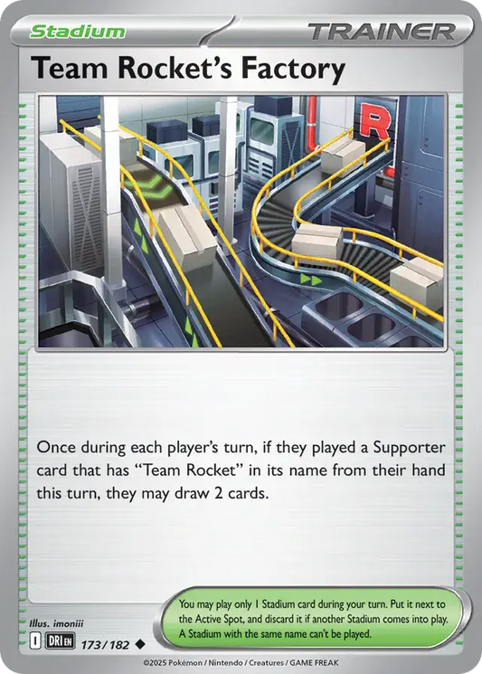 173/182 Team Rocket's Factory Destined Rivals Pokémon Card