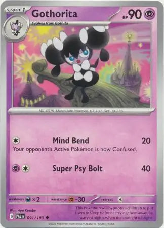 091/193 Gothorita Paldea Evolved Pokémon Card