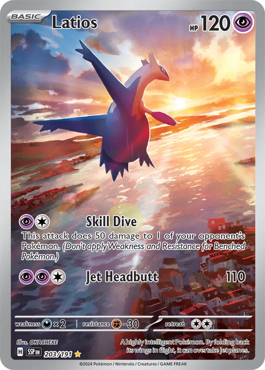 203/191 Latios Surging Sparks Pokémon Card