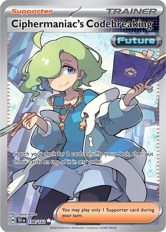 198/162 Ciphermaniac's Codebreaking Scarlet & Violet Temporal Forces Pokémon Card