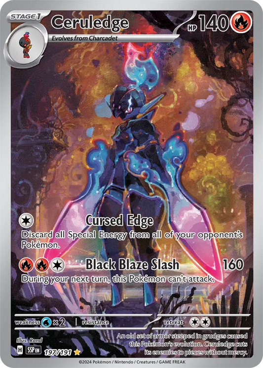 197/191 Ceruledge Surging Sparks Pokémon Card