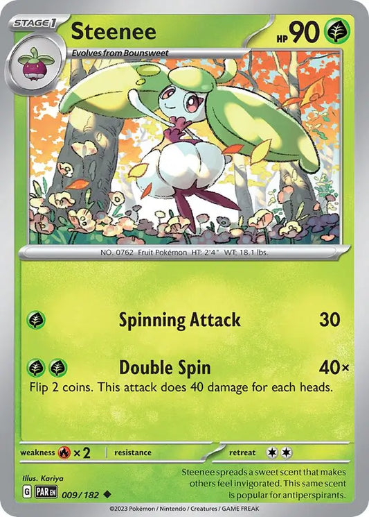 009/182 Steenee Paradox Rift Pokémon Card