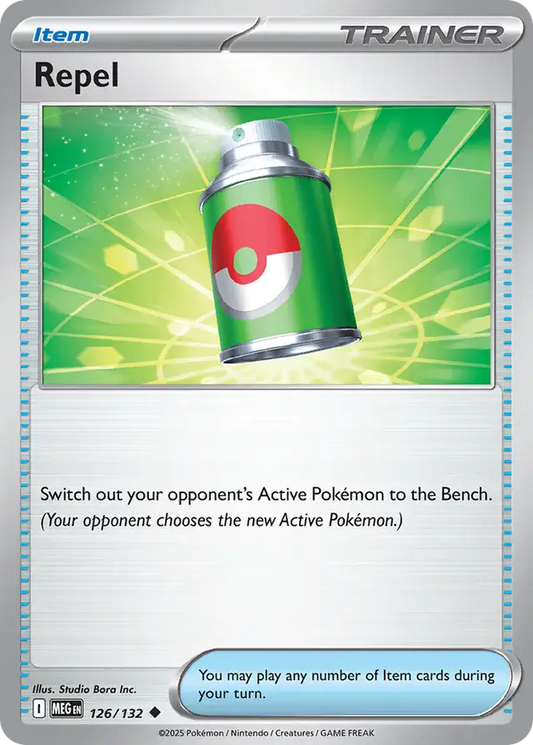 126/132 Repel Mega Evolution Pokémon Card