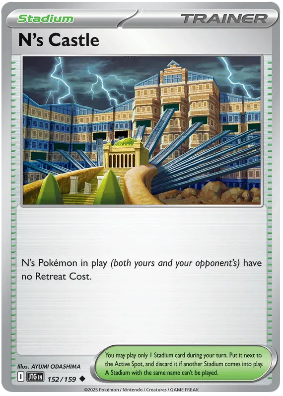 152/159 N's Castle Journey Together Pokémon Card