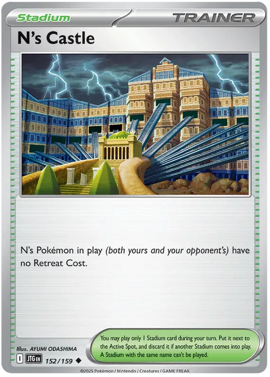 152/159 N's Castle Journey Together Pokémon Card