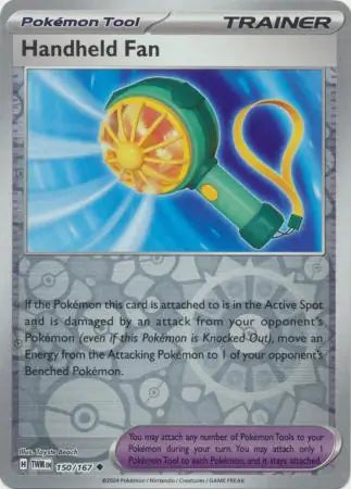 150/167 Handheld Fan Reverse Holo Twilight Masquerade Pokémon Card
