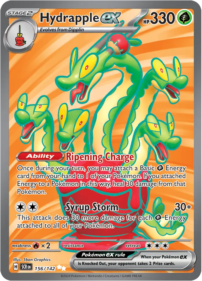 156/142 Hydrapple ex Stellar Crown Pokémon Card