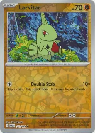 110/193 Larvitar Reverse Holo Paldea Evolved Pokémon Card