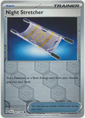 061/064 Night Stretcher Reverse Holo Shrouded Fable Pokémon Card