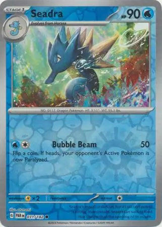 031/182 Seadra Reverse Holo Paradox Rift Pokémon Card