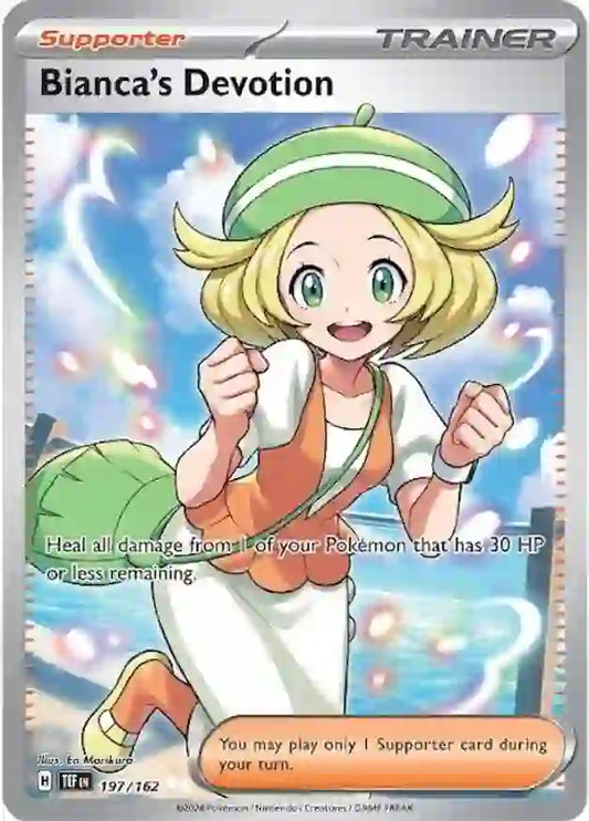 197/162 Bianca's Devotion Scarlet & Violet Temporal Forces Pokémon Card