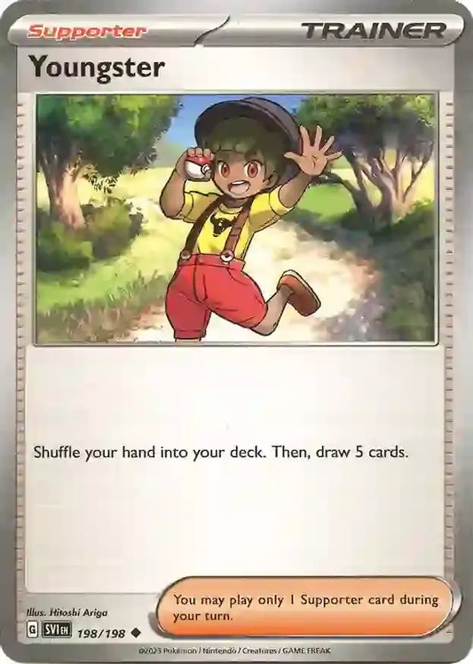 198/198 Youngster Scarlet & Violet Base Set Pokémon Card