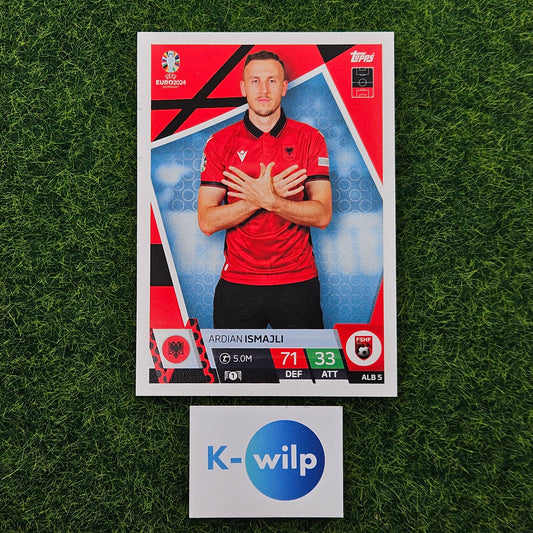 #005 ALB 5 Ardian Ismajli (Albania) Euro 2024 UEFA Germany Topps Match Attax Trading Card