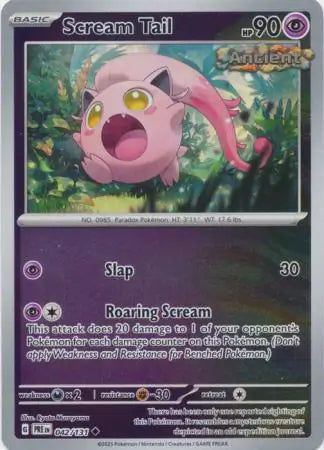 042/131 Scream Tail Reverse Holo Prismatic Evolutions Pokémon Card