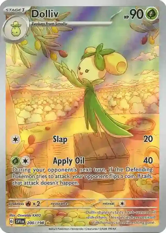 200/198 Dolliv Scarlet & Violet Base Set Pokémon Card