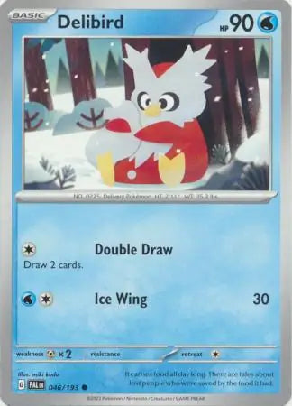046/193 Delibird Paldea Evolved Pokémon Card