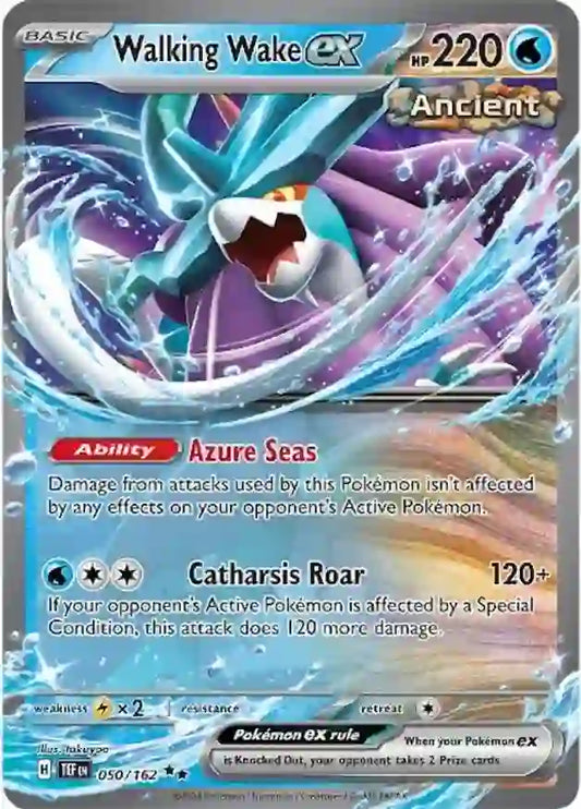 050/162 Walking Wake ex Scarlet & Violet Temporal Forces Pokémon Card