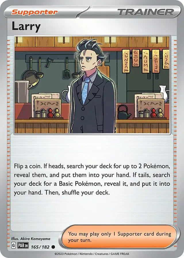 165/182 Larry Paradox Rift Pokémon Card