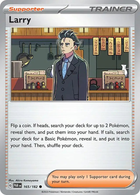 165/182 Larry Paradox Rift Pokémon Card