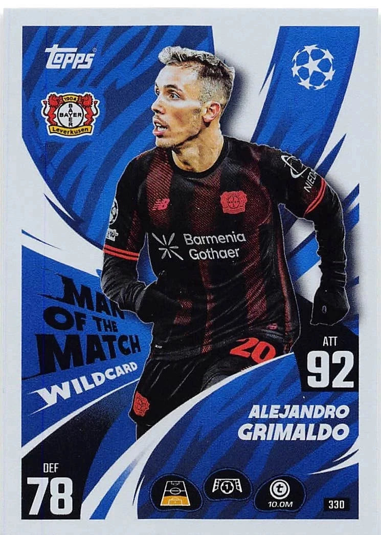 330 Alejandro Grimaldo (Bayer 04 Leverkusen) Man of the Match Wildcard