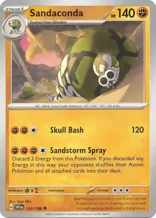120/198 Sandaconda Scarlet & Violet Base Set Pokémon Card