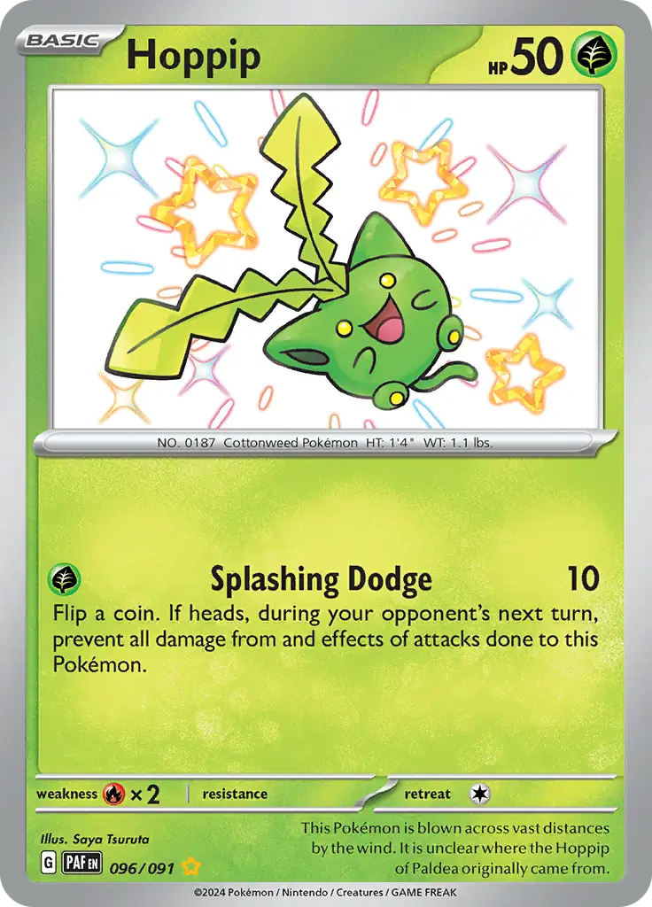 096/091 Hoppip Paldean Fates Pokémon Card