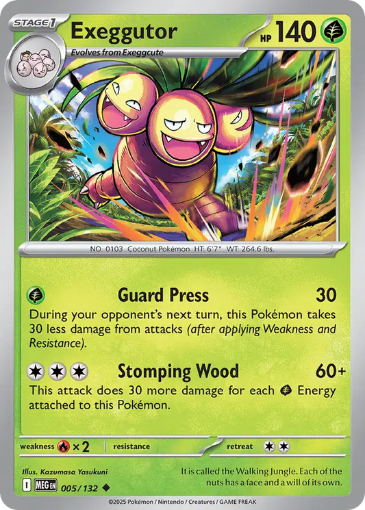005/132 Exeggutor Mega Evolution Pokémon Card
