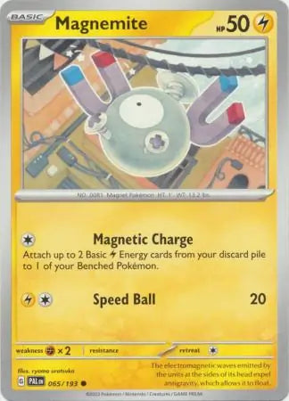 065/193 Magnemite Paldea Evolved Pokémon Card