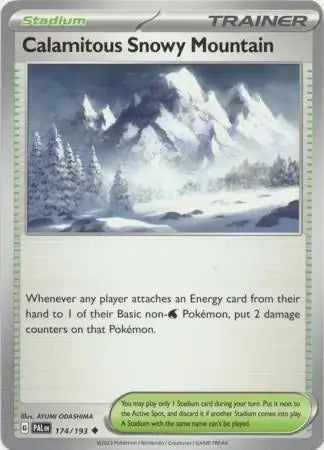 174/193 Calamitous Snowy Mountain Paldea Evolved Pokémon Card