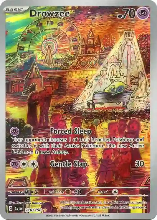 210/198 Drowzee Scarlet & Violet Base Set Pokémon Card
